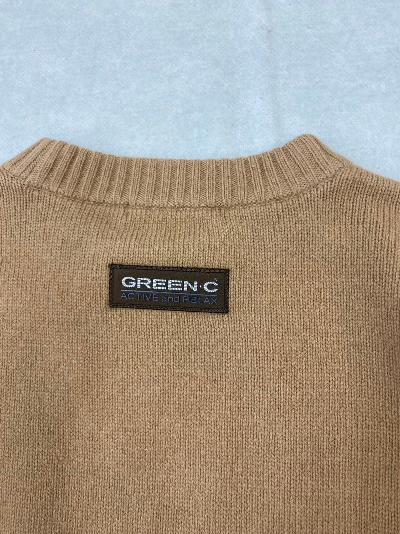 e1075☆GREEN CLUB バックスバニー ニットセーター サイズ3 — image 3