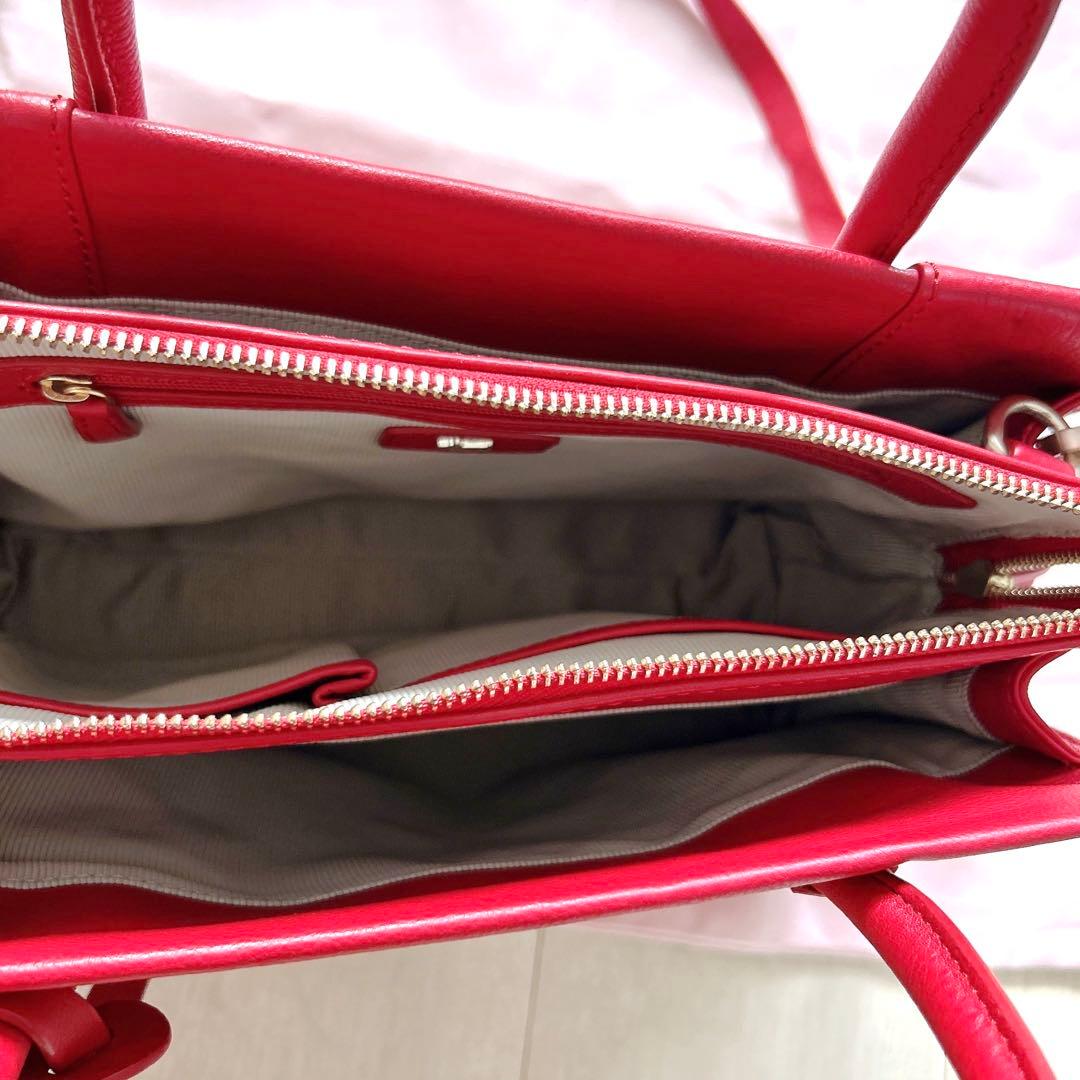 【ほぼ未使用】ラドリーロンドン RADLEY LONDON ハンドバッグ レッド — image 4