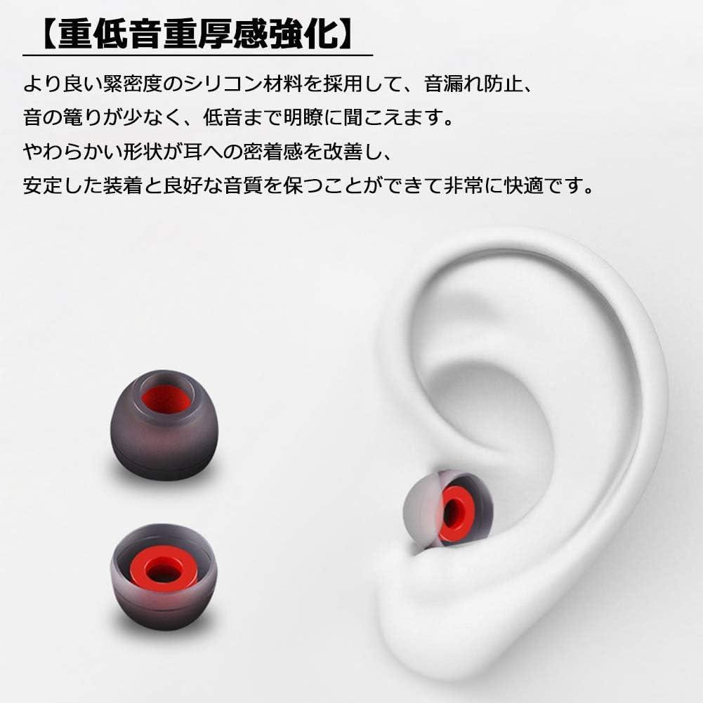 イヤーピース シリコン イヤホンパッド イヤホンキャップ 交換用 10個セット — image 3