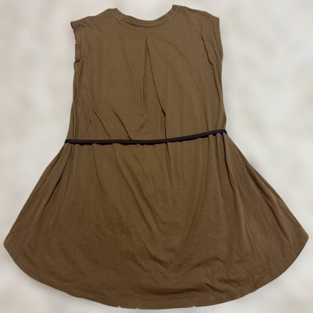 Cotton by Hand ノースリーブ チュニック カーキ — image 2