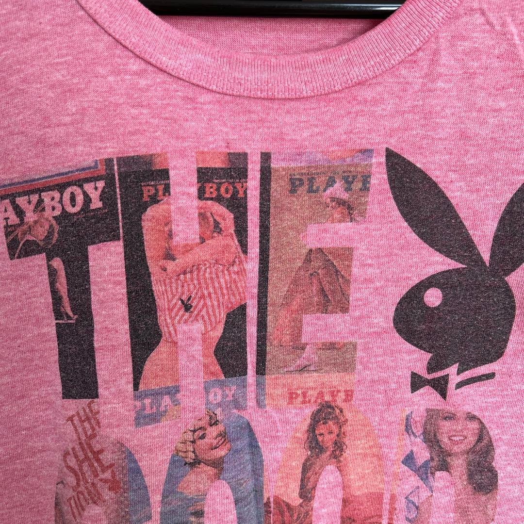 PLAYBOY グラフィックプリント Tシャツ 半袖 ピンク — image 3