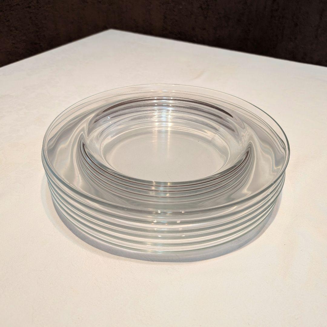 食器　お皿　フレンチ 丸皿　ガラス　2枚セット — image 2