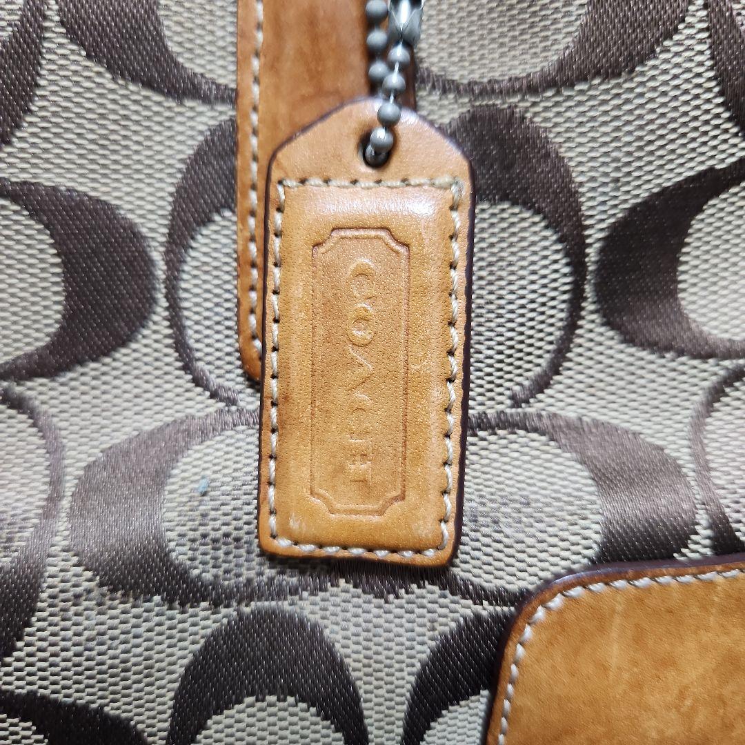 COACH シグネチャー ハンドバッグ ブラウン — image 2