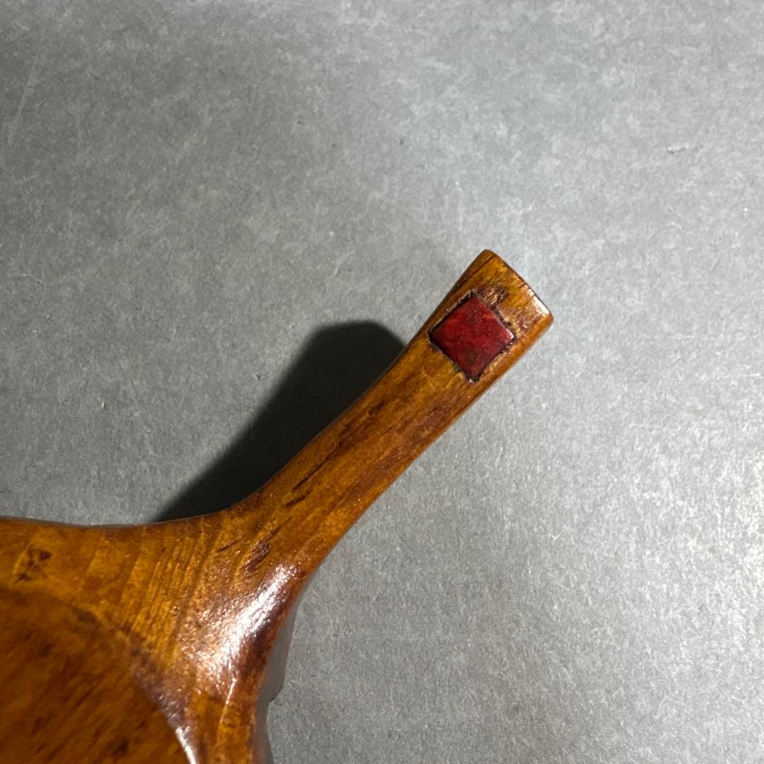 山口寿泉　団扇型　香合　共箱 — image 5