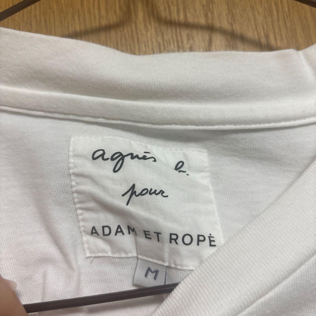 アニエスベー　アダムエロペ別注　ロゴTシャツ　ハート — image 4
