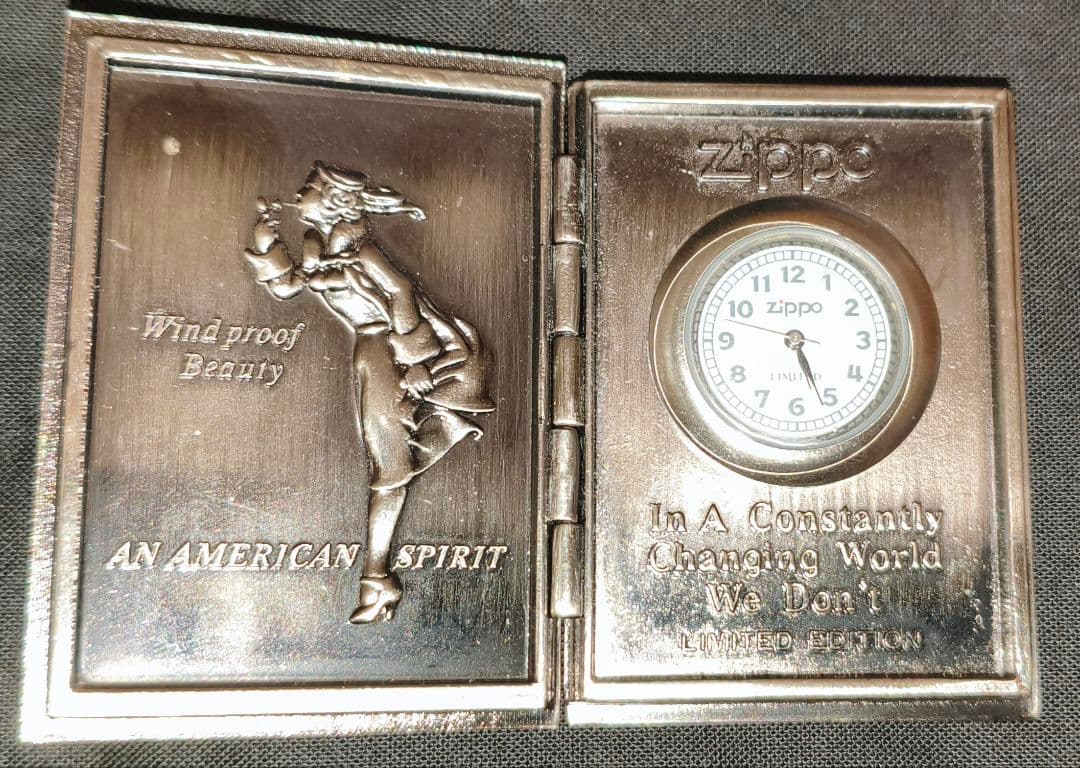 ※ジャンク※　zippo 限定ブック型クロック — image 2