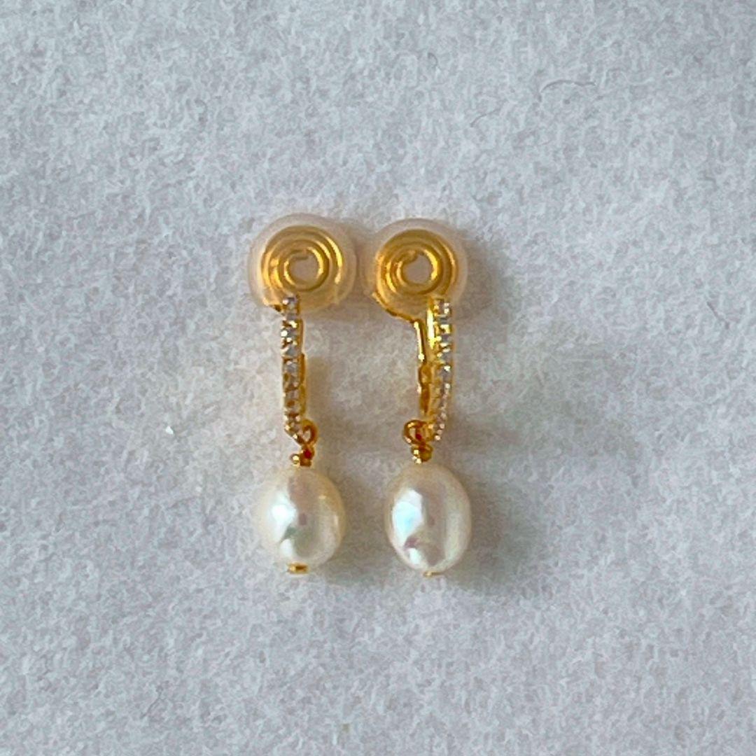イヤリング 淡水 バロックパール 上品 真珠 新品 痛くない プレゼント 結婚式 — image 5