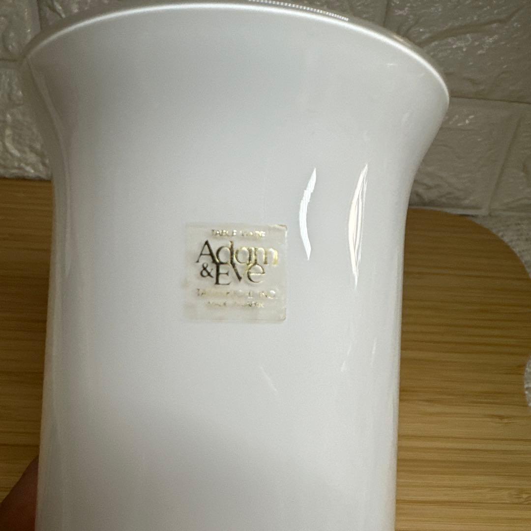 たち吉 Adam&Eve アダムアンドイブ 花瓶 フラワーベース 白 — image 5