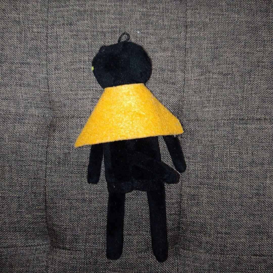 KALDI　黒猫 ぬいぐるみ マスコット 眼帯 マント付き　カルディ — image 2