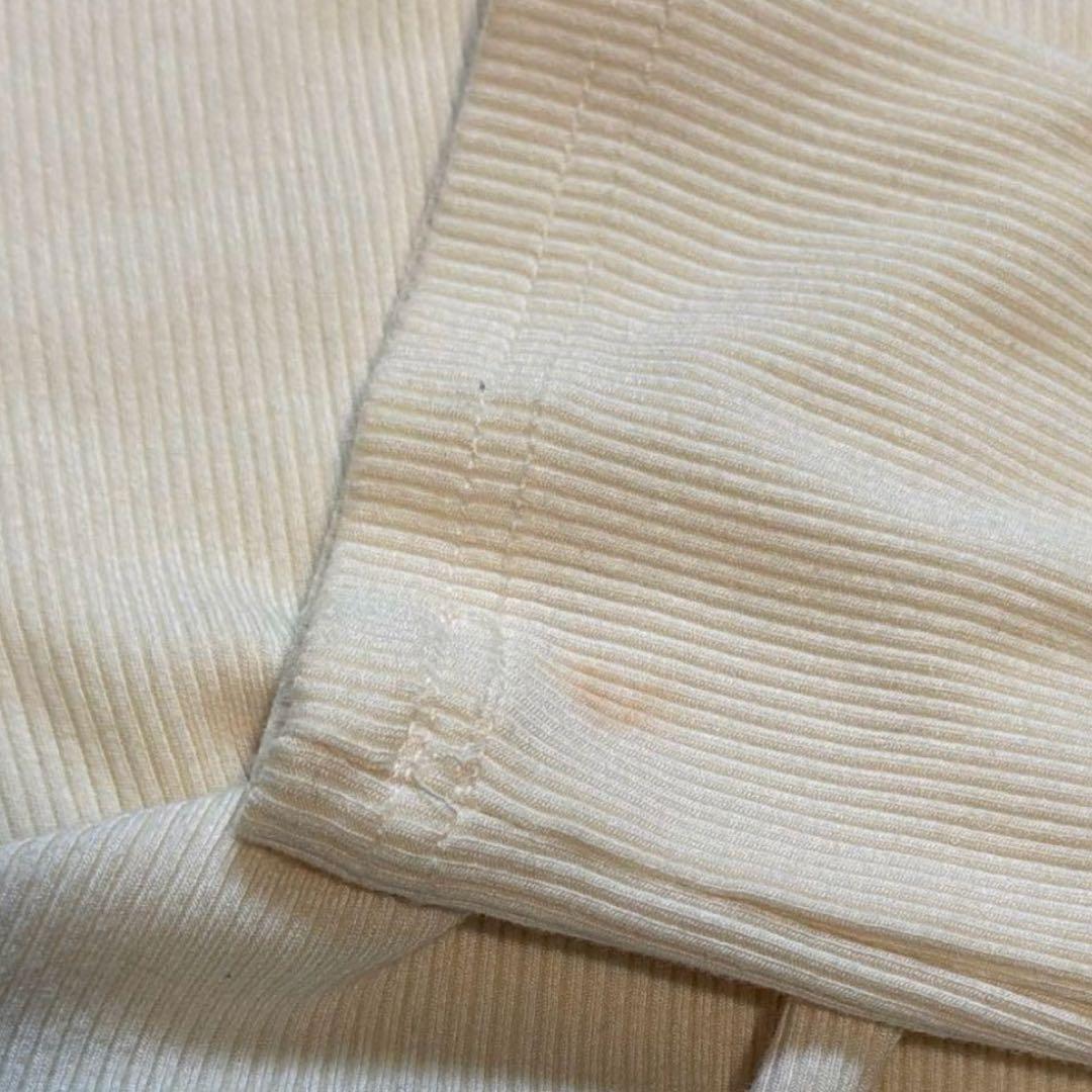 YRZS 長袖 ピチ Tシャツ スタッズ ホワイト 白 — image 4