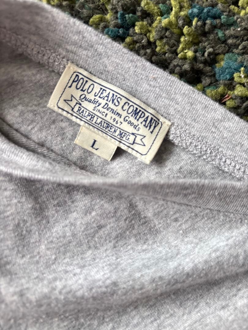 Polo Jeans Co. Vネック Tシャツ グレー Lサイズ — image 3