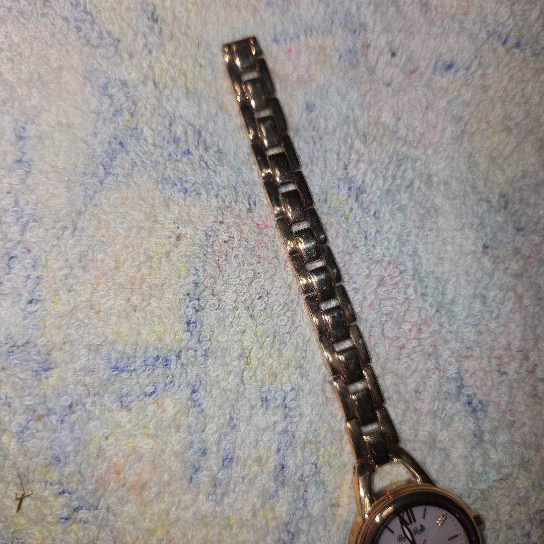 訳あり品 Rubin Rosa ソーラークォーツ腕時計 ピンクゴールド ジャンク — image 4