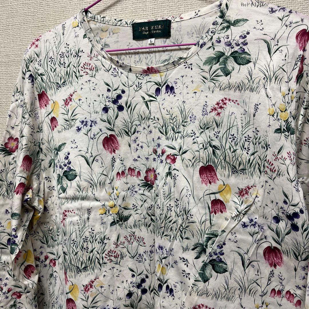BARAKURA English Garden 五分袖　カットソー シャツ　花柄 — image 2
