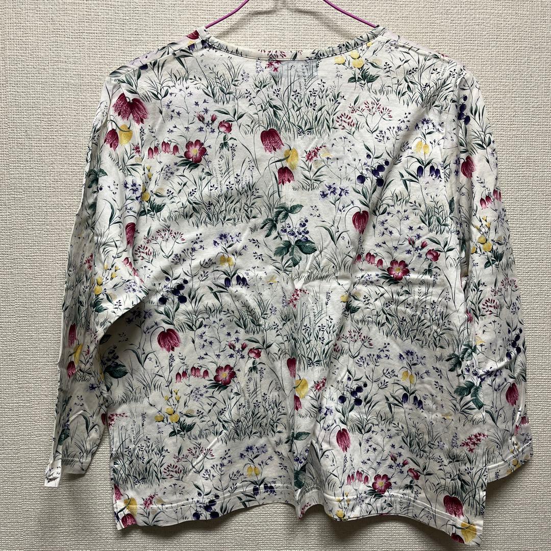BARAKURA English Garden 五分袖　カットソー シャツ　花柄 — image 4