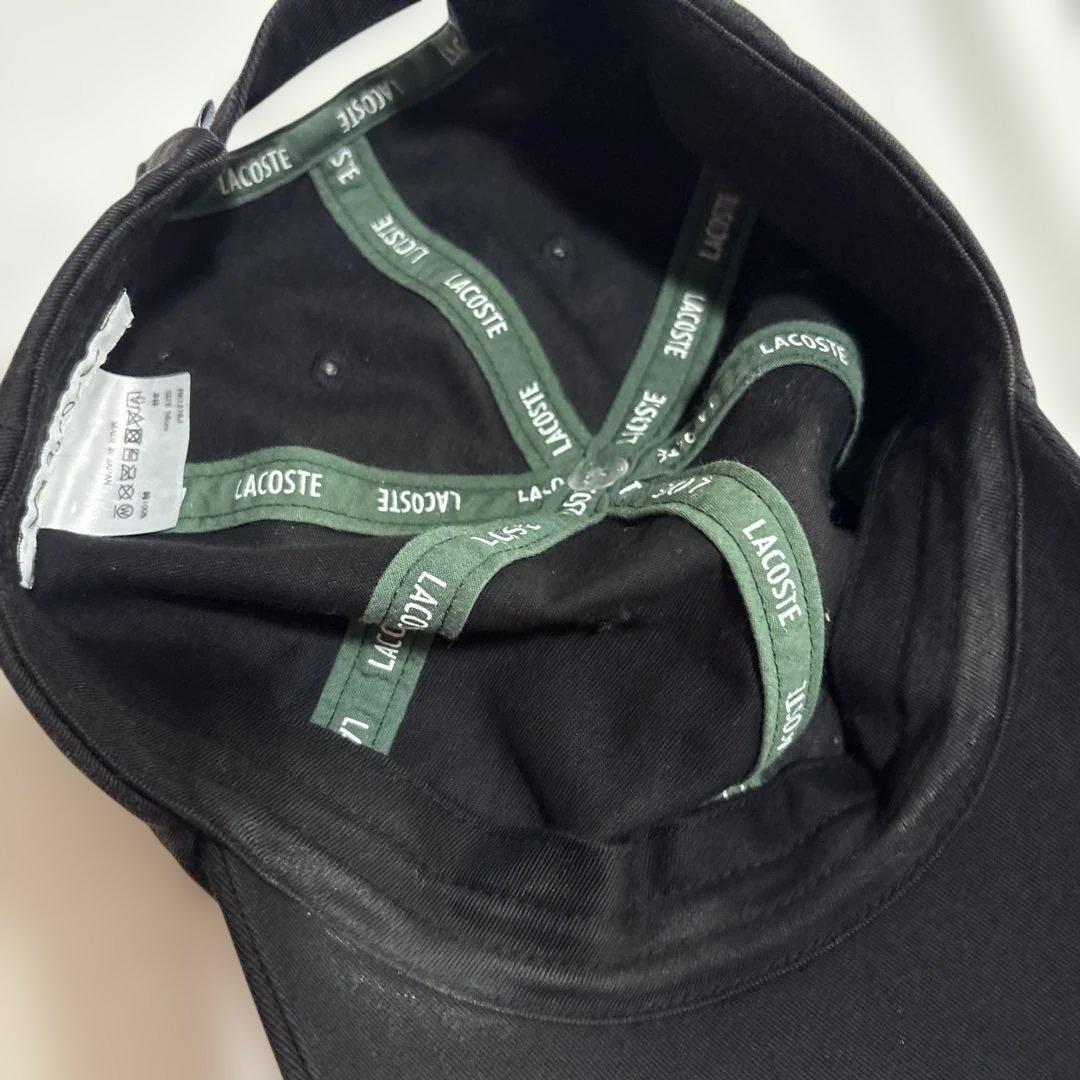 LACOSTE キャップ ブラック　日本製 — image 4