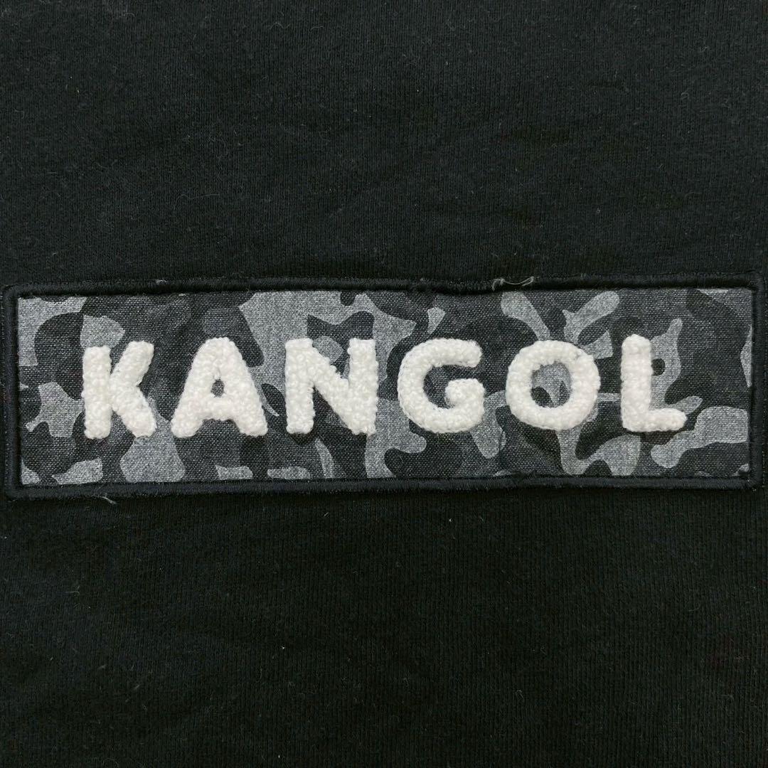 KANGOL　スウェット　トレーナー　メンズ　M　ブラック　ボックスロゴ　リブ袖 — image 5
