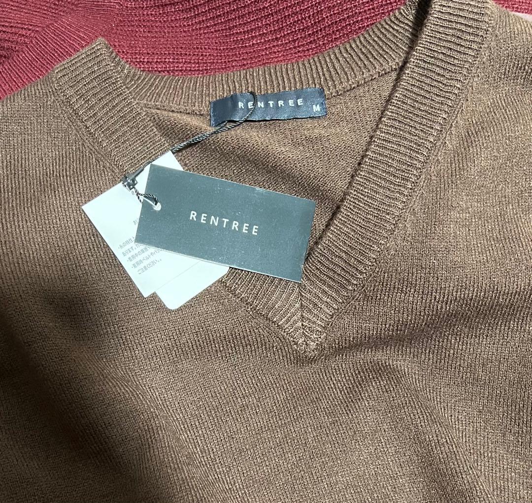 ブラウン Vネックセーター M — image 3