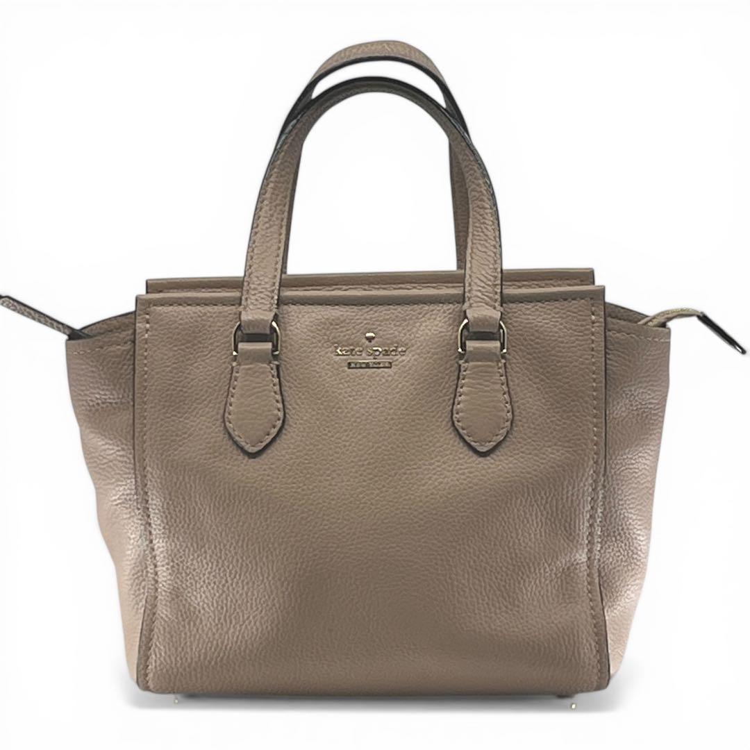 kate spade ケイトスペード レザー　ハンドバッグ　ピンクベージュ — image 2