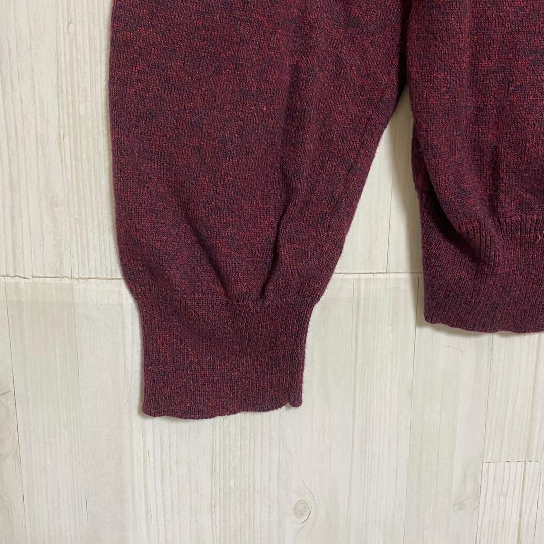 エイチアンドエム　Vネック 長袖ニット　ボルドー　薄め　M — image 4
