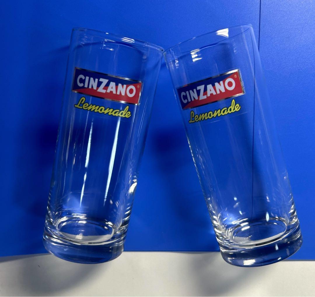チンザノ　CINZANO Lemonade ストレート　グラス　4個　未使用レア — image 3