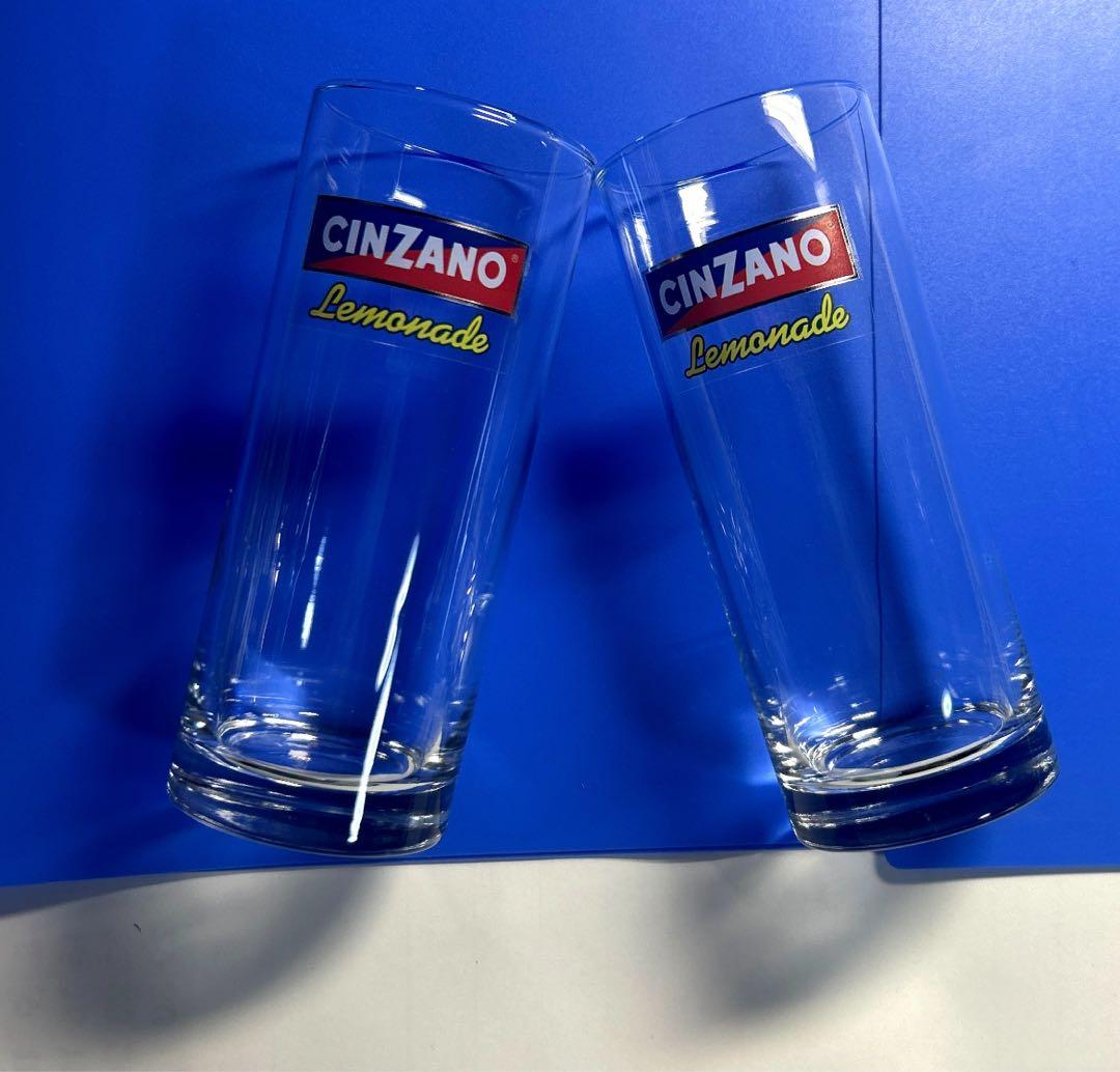 チンザノ　CINZANO Lemonade ストレート　グラス　4個　未使用レア — image 5