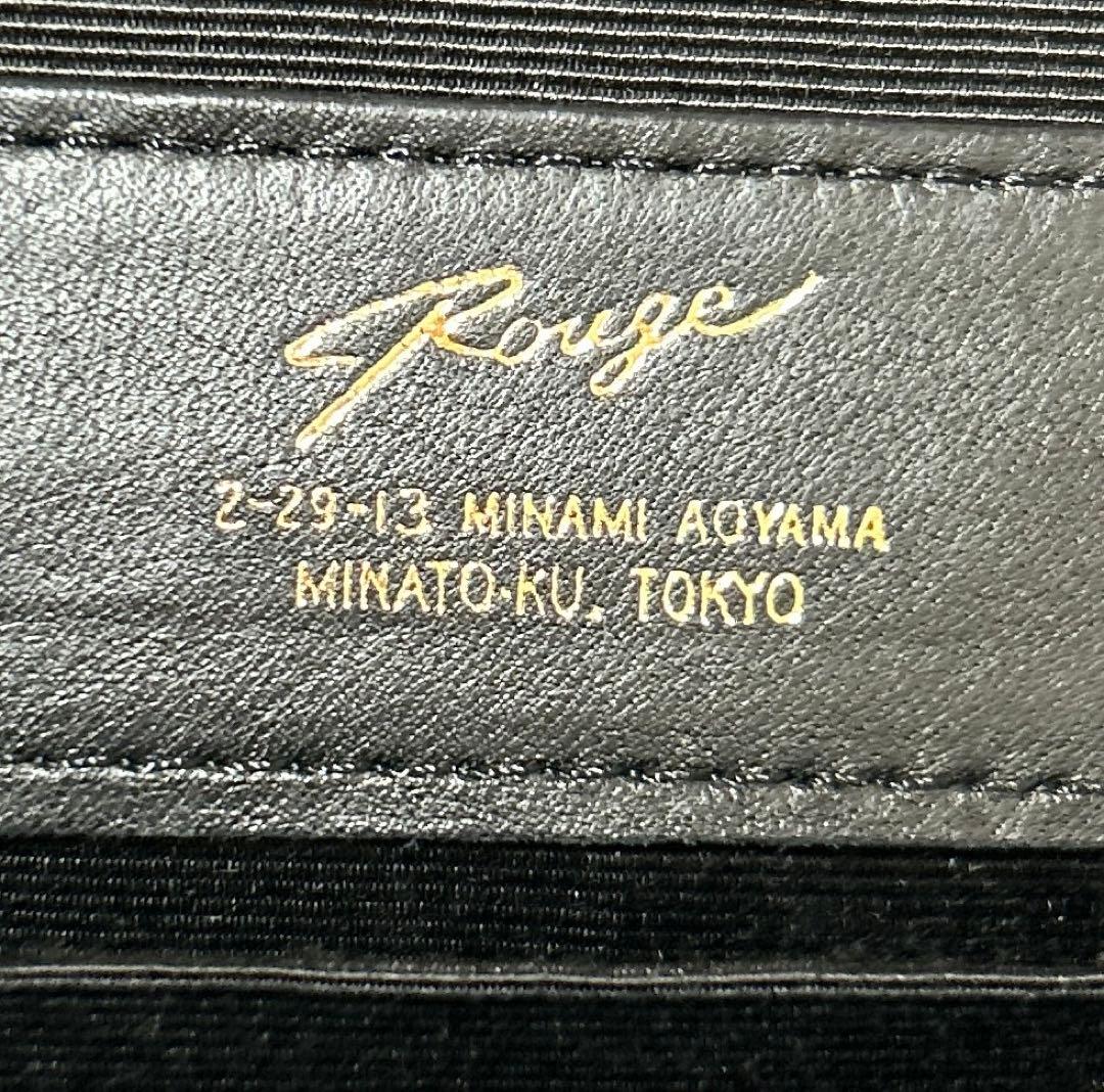 POUGEルージュ革レザーハンドショルダーバッグ2wayブラック黒フォーマル綺麗 — image 5