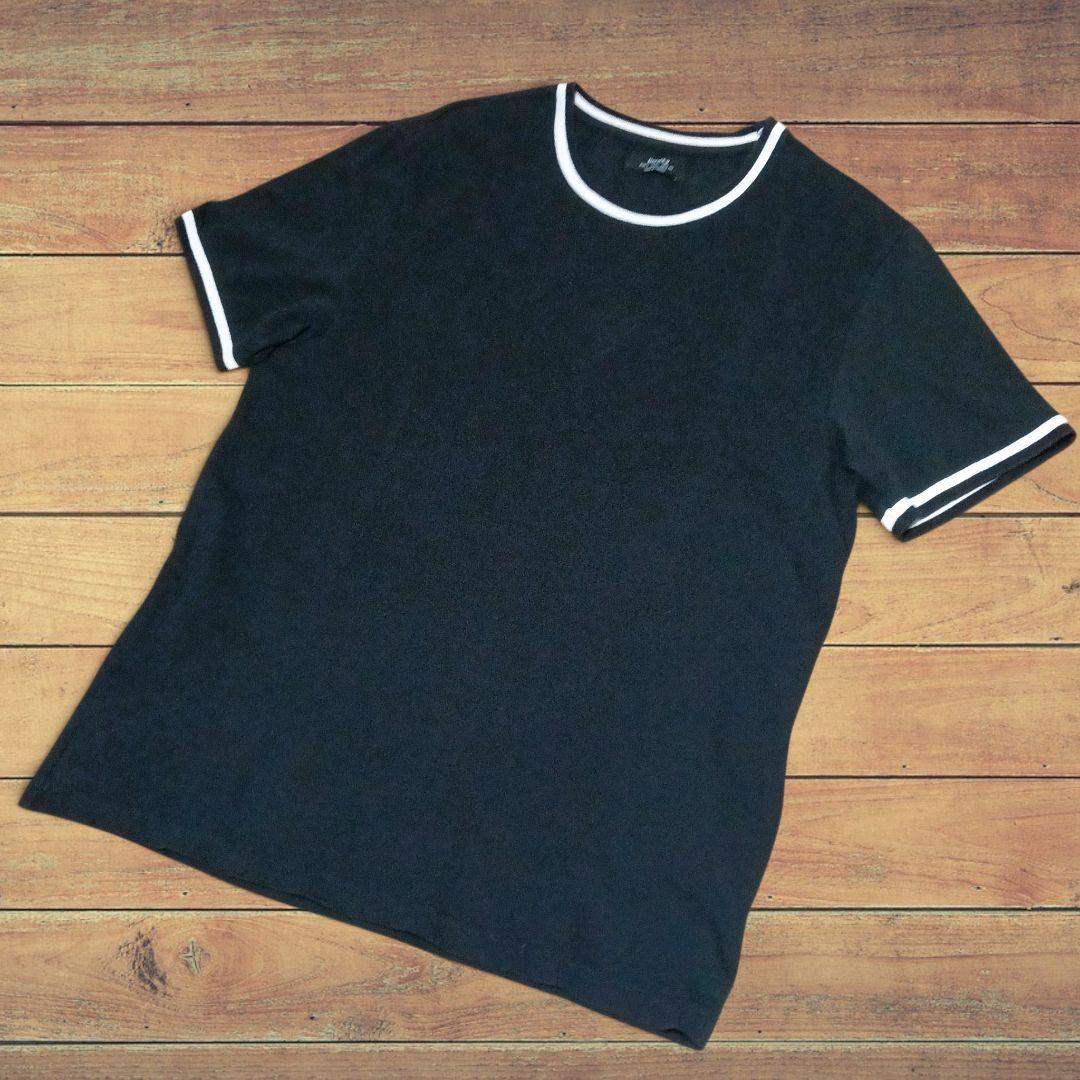 ベルシュカ 鹿の子リンガーTシャツ 黒 L — image 2