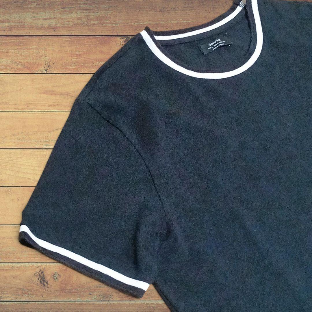 ベルシュカ 鹿の子リンガーTシャツ 黒 L — image 4