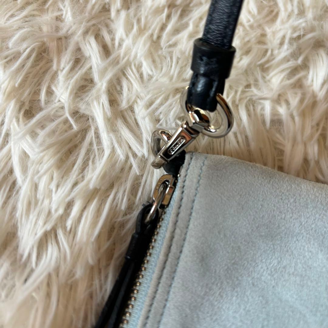 coach アクセサリーポーチ　スエード　ワンショルダー　y2k — image 4