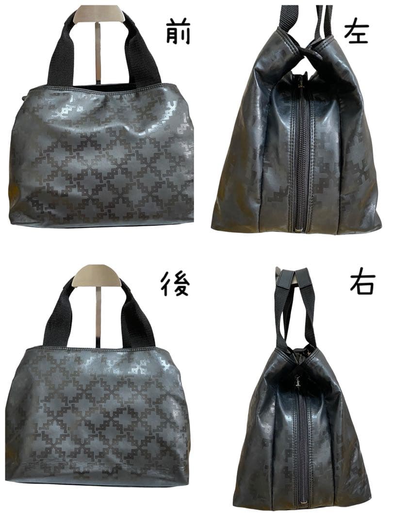 PRINCESS BAG ハンドバッグ 黒 総柄 大容量 軽量 カジュアル — image 3