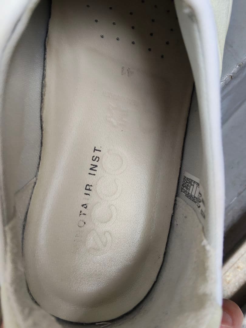 希少　ミノトール×ECCO ゴアテックス スリッポン 白 41 コラボ — image 4