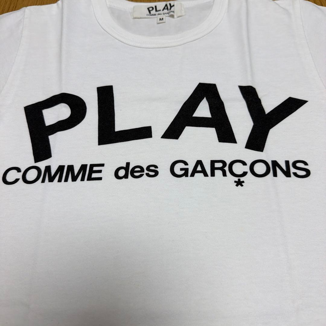 コムデギャルソン Tシャツ M 白 半袖 PLAY 夏 — image 2