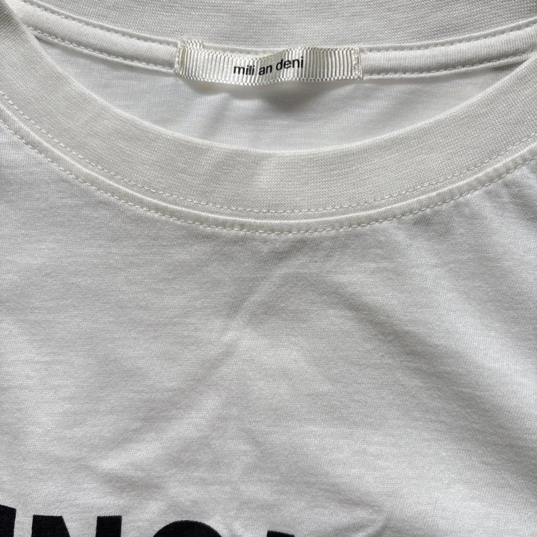 mili an deni 長袖 ロゴTシャツ ホワイト — image 3