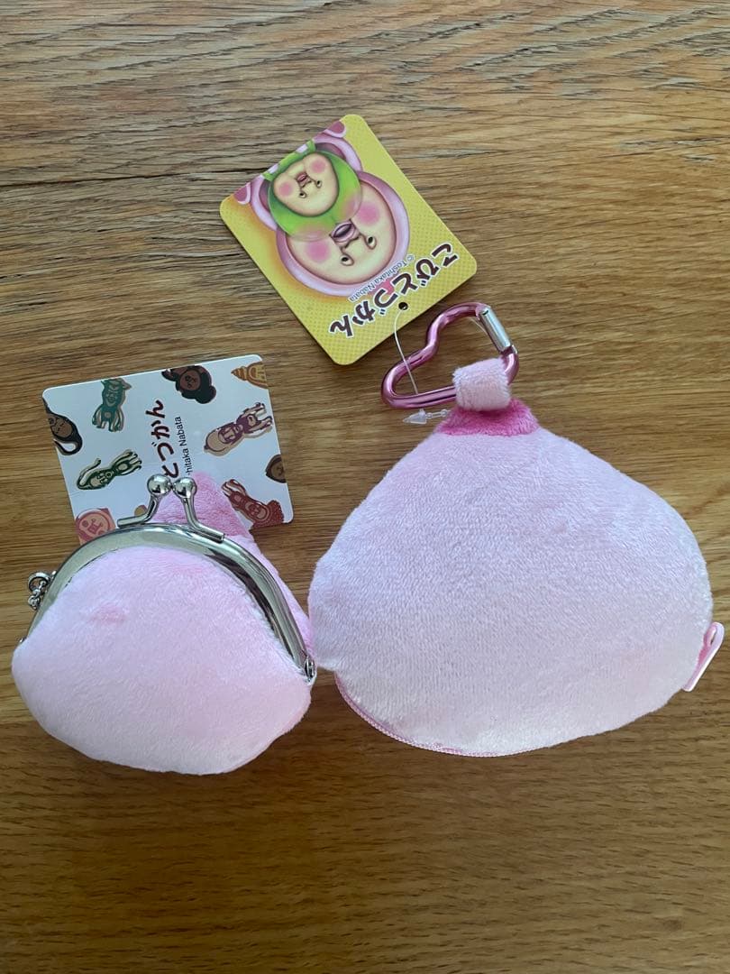 こびとづかん キーホルダー ピンク　カクレモモジリ　がま口　財布　ポーチ — image 2