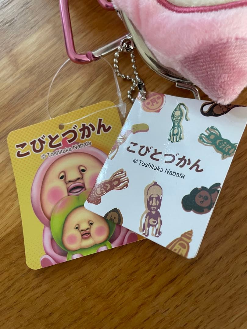 こびとづかん キーホルダー ピンク　カクレモモジリ　がま口　財布　ポーチ — image 5