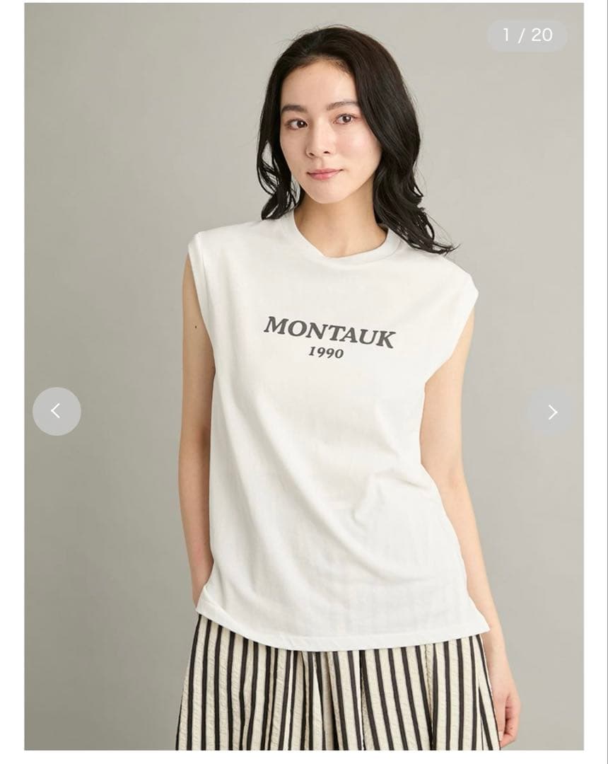 ミラオーウェン　グラフィックノースリーブＴシャツ — image 2