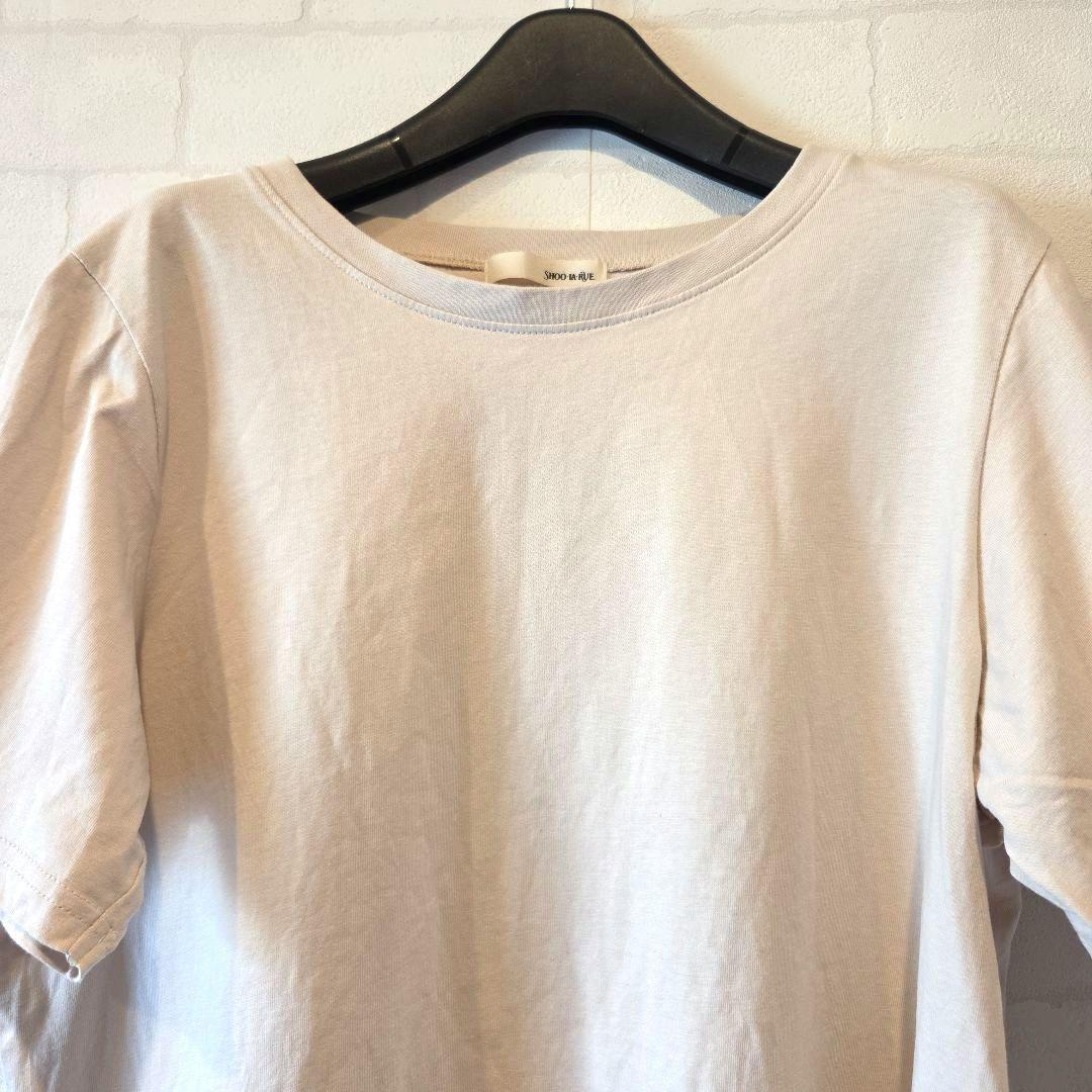 《美品♡》SHOO・LA・RUE 半袖Tシャツ ベージュ接触冷感性素材 — image 2