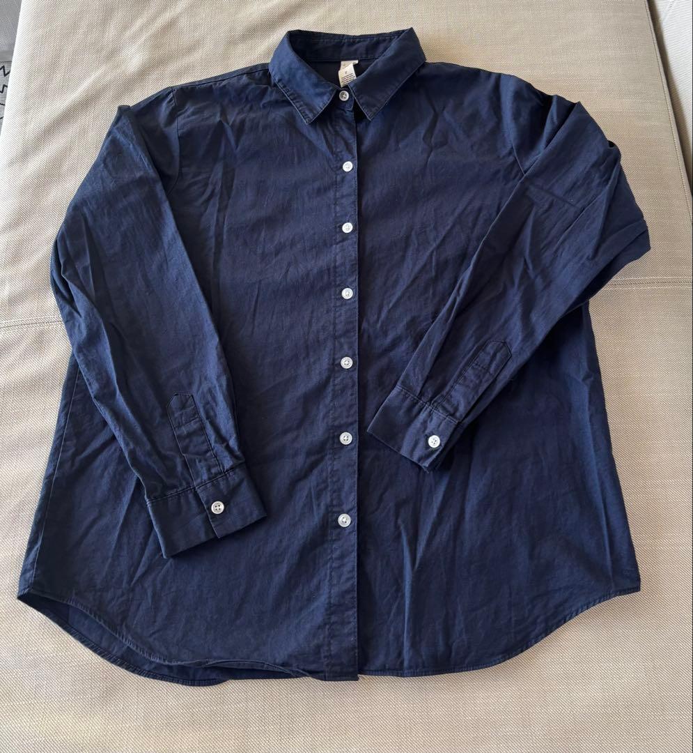 ネイビー　長袖シャツ — image 3