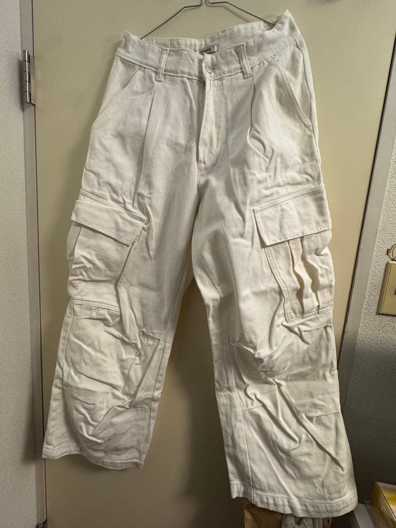 ホワイトデニム　カーゴパンツ swag y2k — image 2