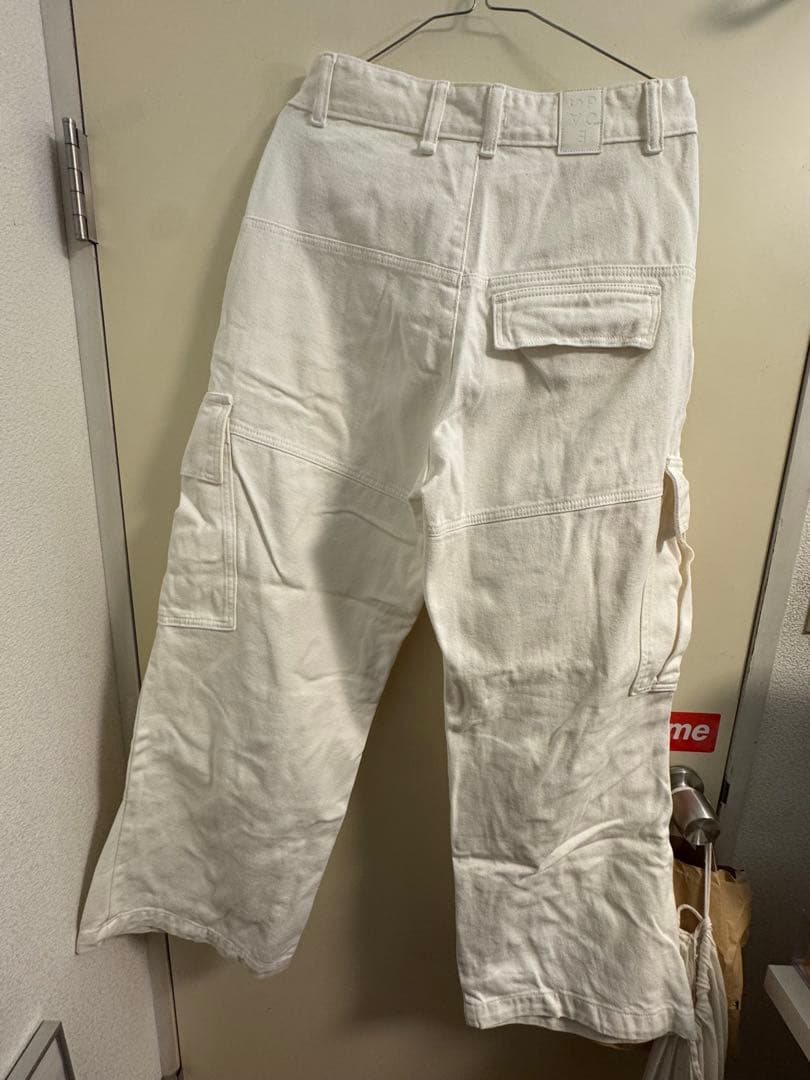 ホワイトデニム　カーゴパンツ swag y2k — image 3