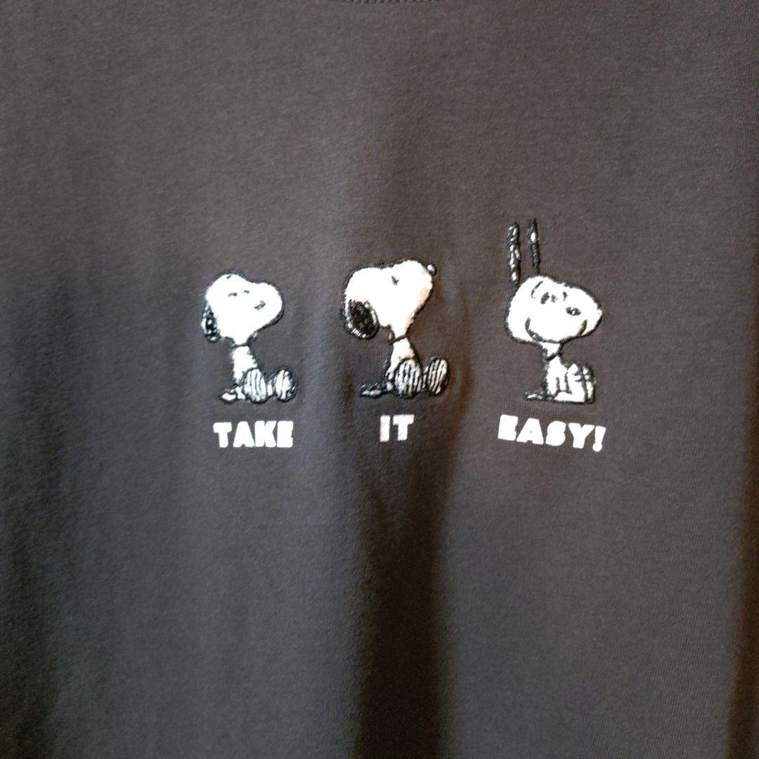 PEANUTS★スヌーピー( ・ ´｀(●)刺繍Tシャツ新品タグ付き4L — image 2