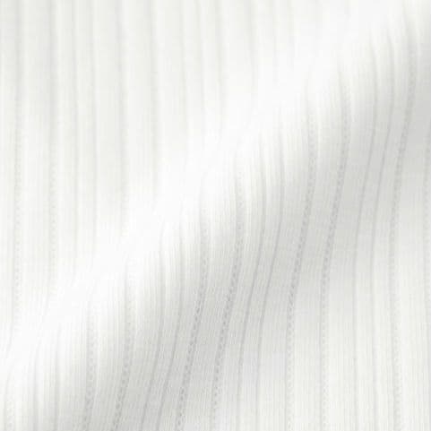 新品同様 GU コットンブレンドリブクロップドヘンリーT 白黒 2枚セット M — image 5
