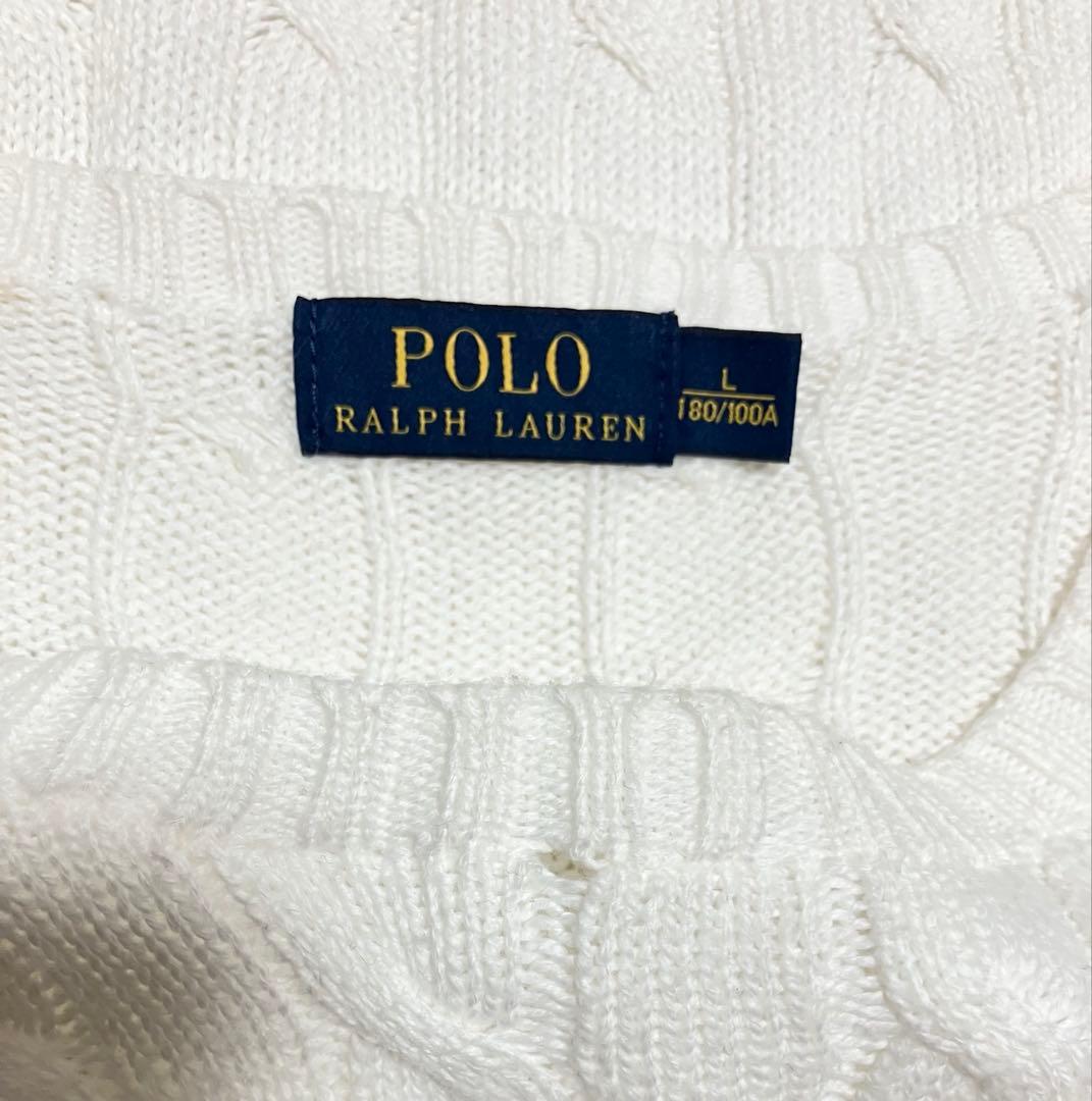 POLO RALPH LAURENポロラルフローレンのケーブルニット/Lサイズ” — image 3