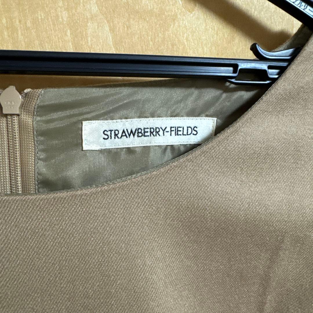 STRAWBERRY-FIELDS 七分袖ワンピース ベージュ — image 2
