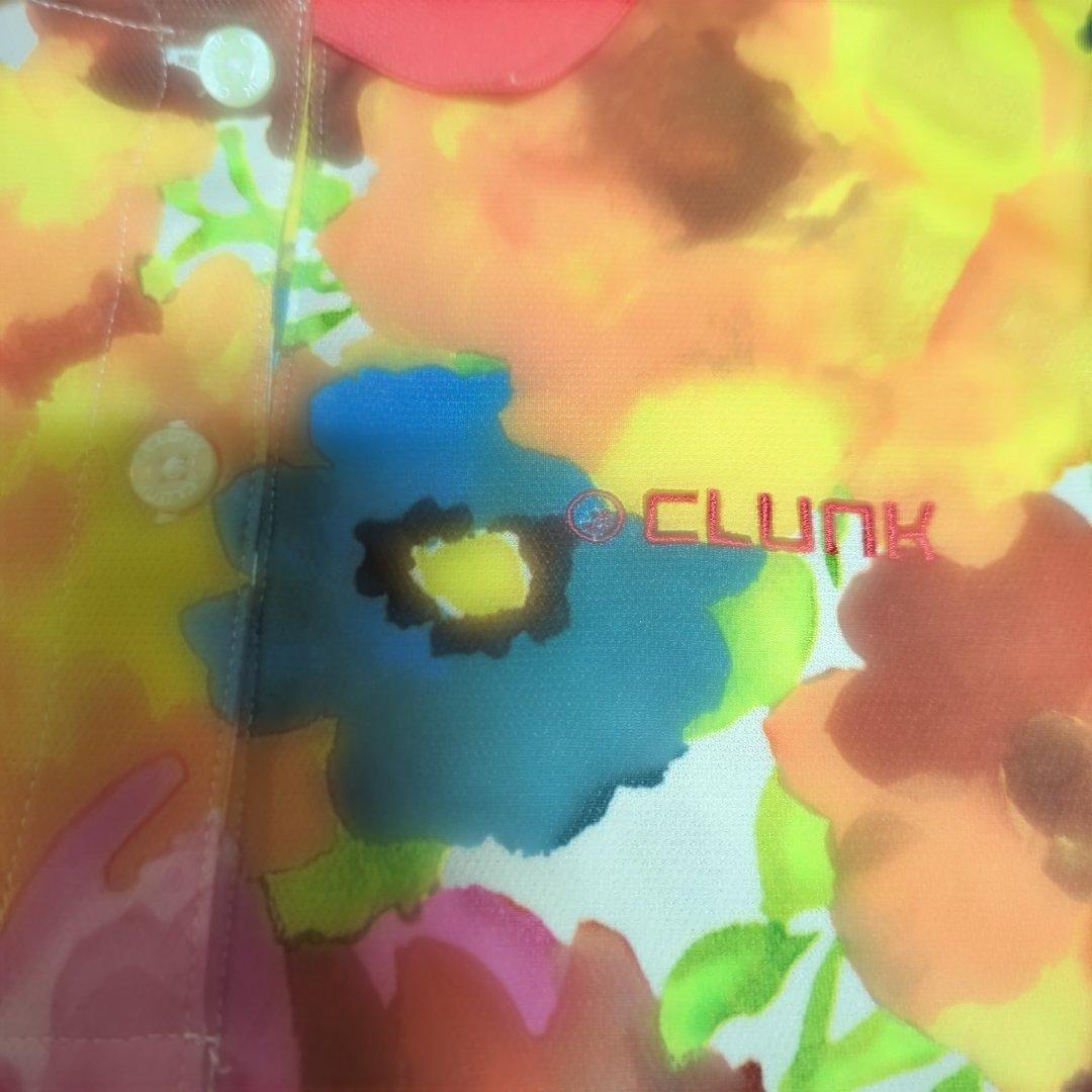 CLUNK 花柄 マルチカラーフラワー柄ポロシャツ Lサイズ — image 5