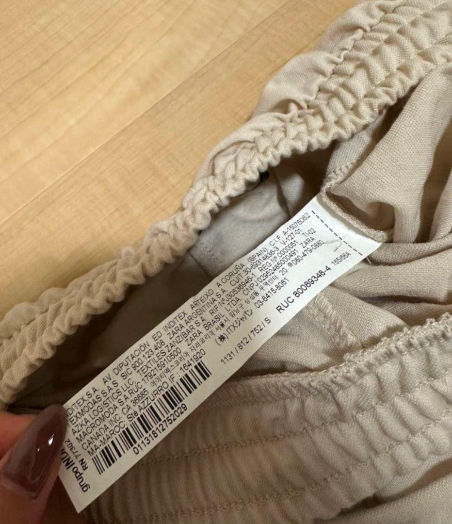 ねこ(*^▽^*)様専用　ZARA パンツ　ベージュ　ホワイト　丈長め — image 4