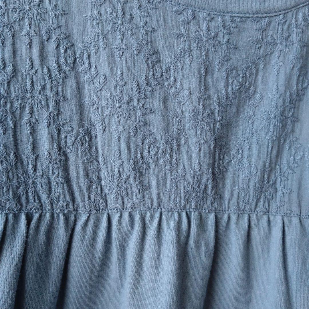 HEART MARKET 刺繍入りブルーチュニック 半袖 — image 2