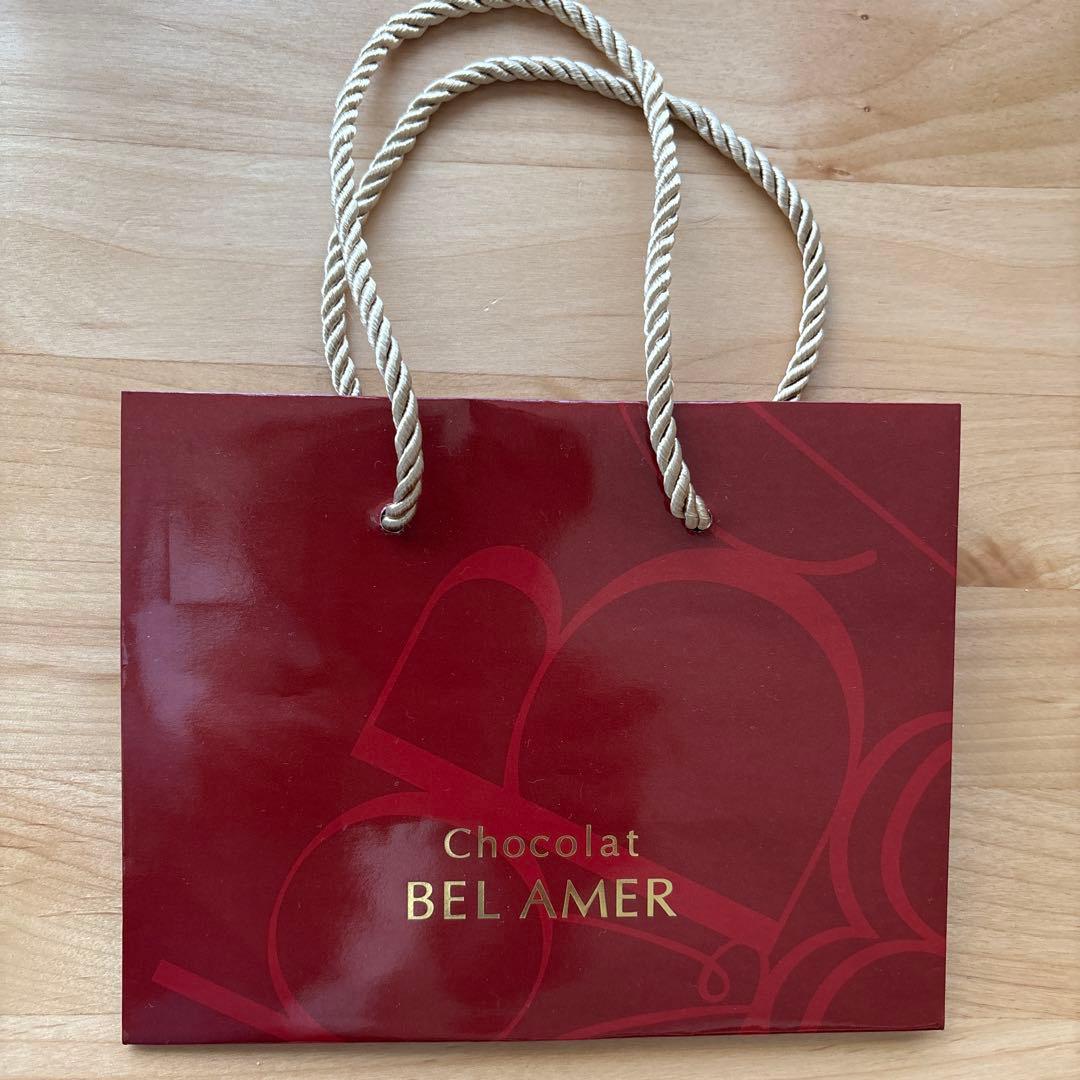 【未使用】4枚セット　BEL AMER チョコレートショップ　紙袋 — image 2