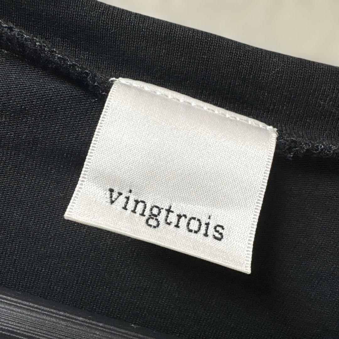 最終価格❣️超美品❣️Vingtrois❣️切り替えし❣️ダボっとシャツ❣️袖ライン❣️黒❣️ — image 5