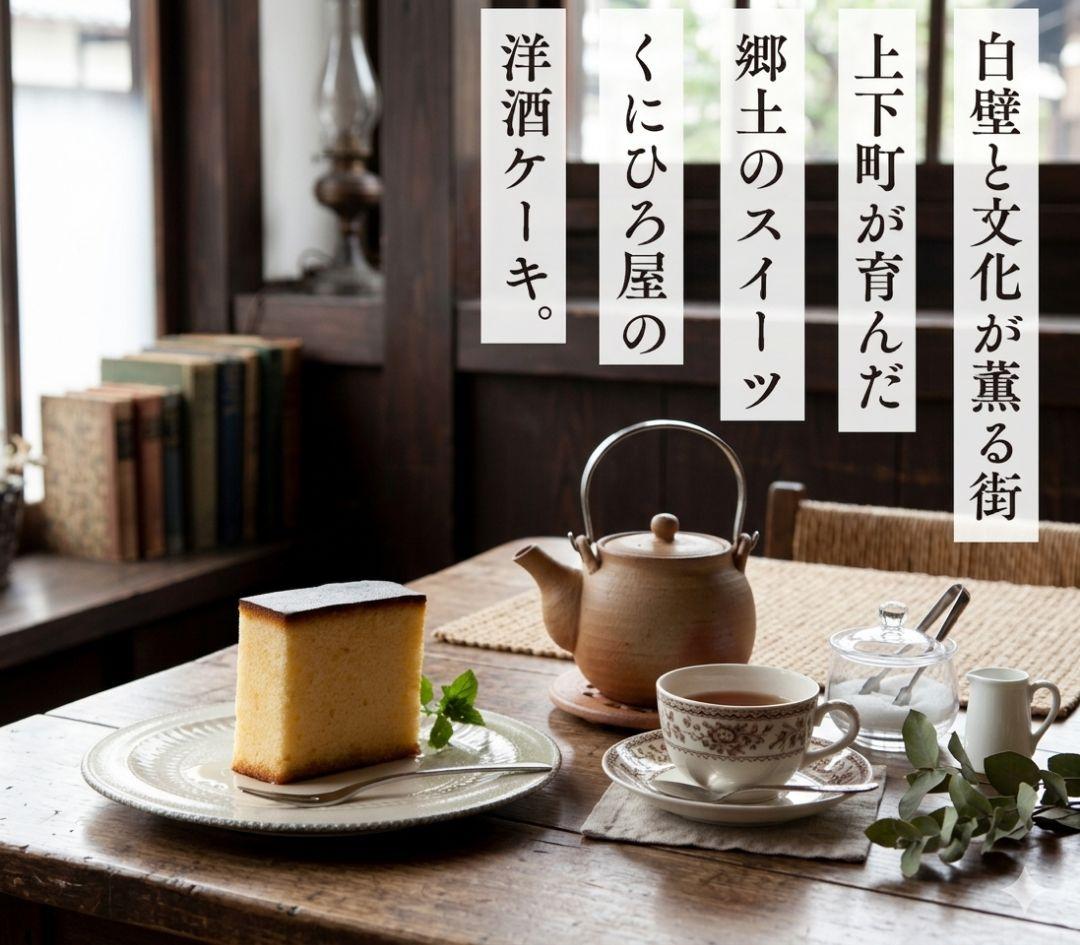 【お試し＊特価】くにひろ屋の洋酒ケーキ 5個 パック入り 広島名物 銘菓 — image 3